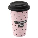 Sweet Tooth Fashionably Late Ceramic Coffee Tea Cup Travel Mug