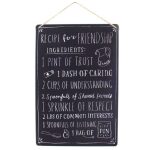 Medium Metal Recipe For Friendship Plaque