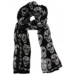 Black Skull Scarf