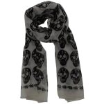 Grey Skull Scarf