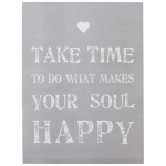 Take Time Grey Large Wooden Sign