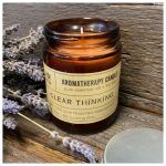 Soy Wax Natural Aromatherapy Candle - Clear Thinking Rosemary
