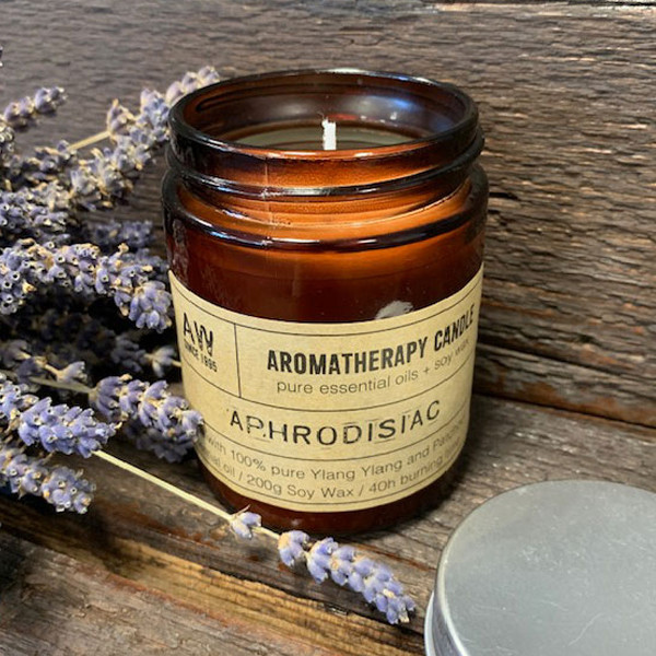 Soy Wax Natural Aromatherapy Candle - Aphrodisiac Ylang Ylang & Patchouli