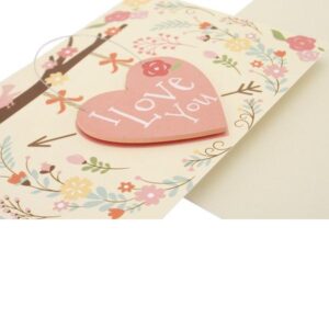 Special Card With Wooden Hanger I Love You