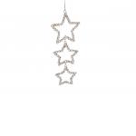 Triple Sparkle Crystal Star String Hanger