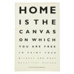 Home Eye Test Tea Towel Ulster Weavers by Roderick Field