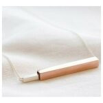 Lisa Angel Silver & Rose Gold Brushed Pendant
