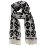 white skull scarf