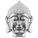 Silver Thai Buddha Head Wall Plaque