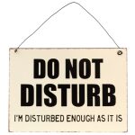 Do not disturb