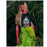 tiki red and green t-shirt