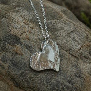 Kisley Designs - Argentium Silver Double Heart Pendant