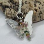 Silver Butterfly pendant Kisley Designs