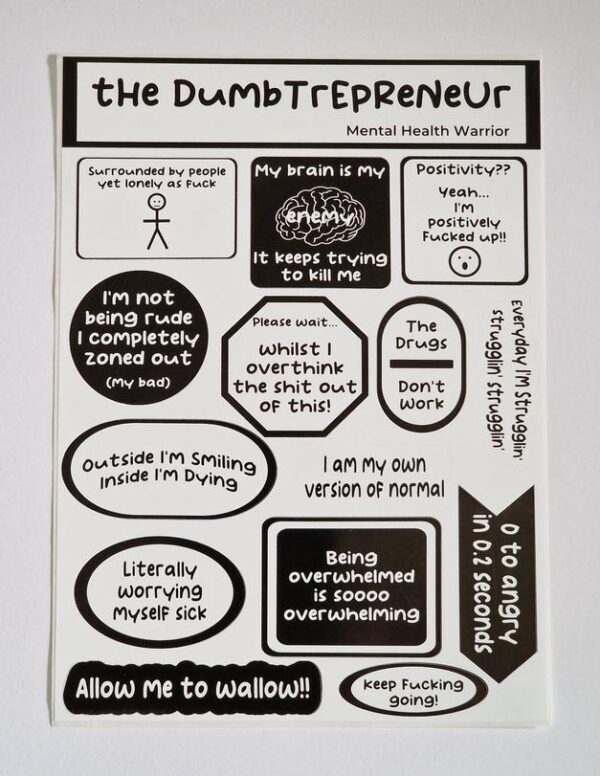 The Dumbtrepreneur stickers