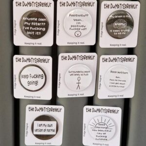 The Dumbtrepreneur fridge magnet