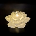 Flower Tea Light Holder with LED Tea Light Included for Home Decor
